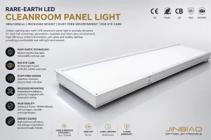 Jinbiao Lighting Rare Earth LED Cleanroom Panel Light (300x1200) — Product Image