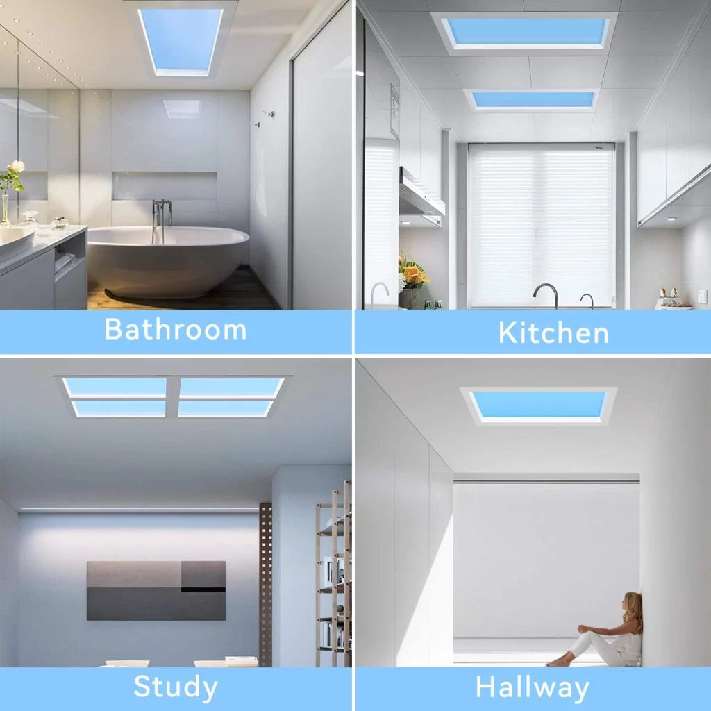 LED Artificial Skylight Blue Sky Ceiling Light