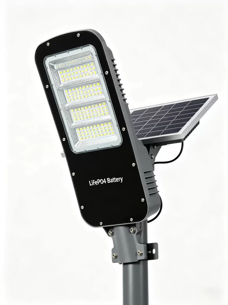 integrated-solar-street-light-with-lithium-iron-phosphate