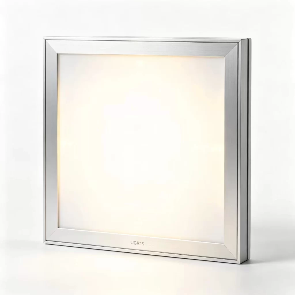 ugr19-anti-glare-led-panel-light-silver-frame