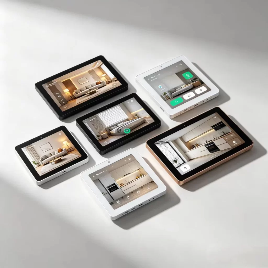 wall-mounted-smart-home-hub-touch-screen