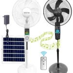 Jinbiao Lighting Solar Fan with Bluetooth Speaker
