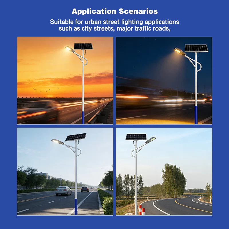LED solar street lights manufactured by Jinbiao Lighting