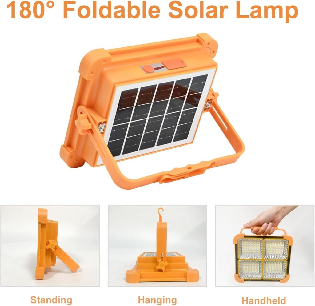 Solar Powered Portable LED Flood Light